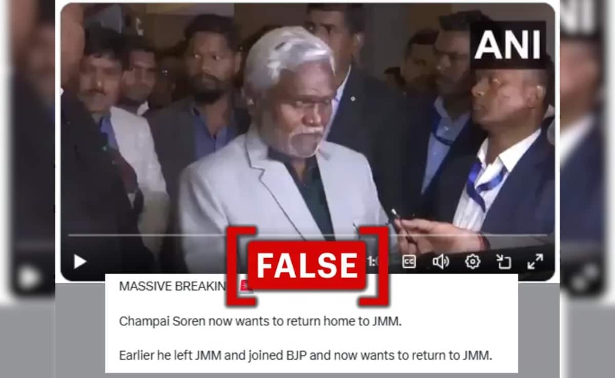 Champai Soren Planning To Re-Join Hemant Soren’s JMM? A Fact-Check